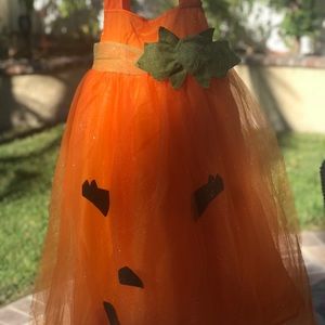 Pottery Barn Kids Light-Up Pumpkin Tutu Halloween Costume (size 7-8y)